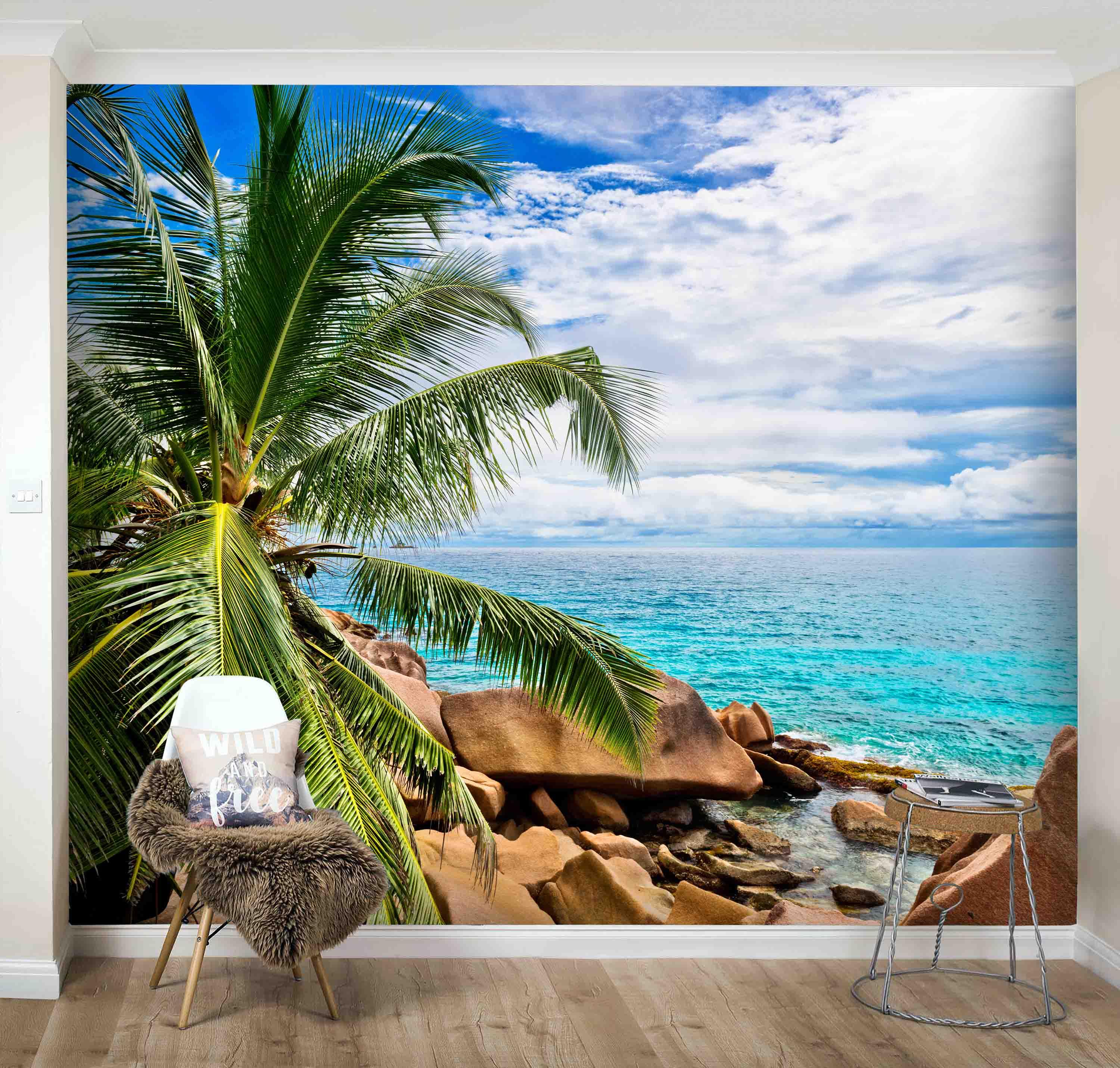 3D Tropical Plant Beach Wall Mural Wallpaper 29- Jess Art Decoration