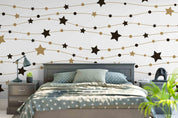 3D Black White  Star Line Wall Mural Wallpaper 19- Jess Art Decoration