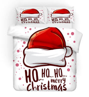 3D Cartoon Christmas Quilt Cover Set Bedding Set Duvet Cover Pillowcases WJ 1643- Jess Art Decoration