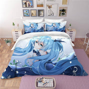 3D Hatsune Miku Quilt Cover Set Bedding Set Pillowcases 28- Jess Art Decoration