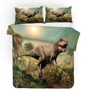 3D Dinosaur Jurassic Park Quilt Cover Set Bedding Set Duvet Cover Pillowcases 118- Jess Art Decoration