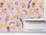 3D Pink Floral Wall Mural Wallpaper SF56- Jess Art Decoration