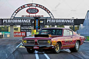 3D Retro Red Car Wall Mural Wallpaper LQH 10- Jess Art Decoration