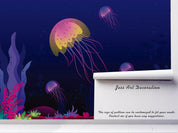 3D Jellyfish Seaweed Wall Mural Wallpaper 14- Jess Art Decoration