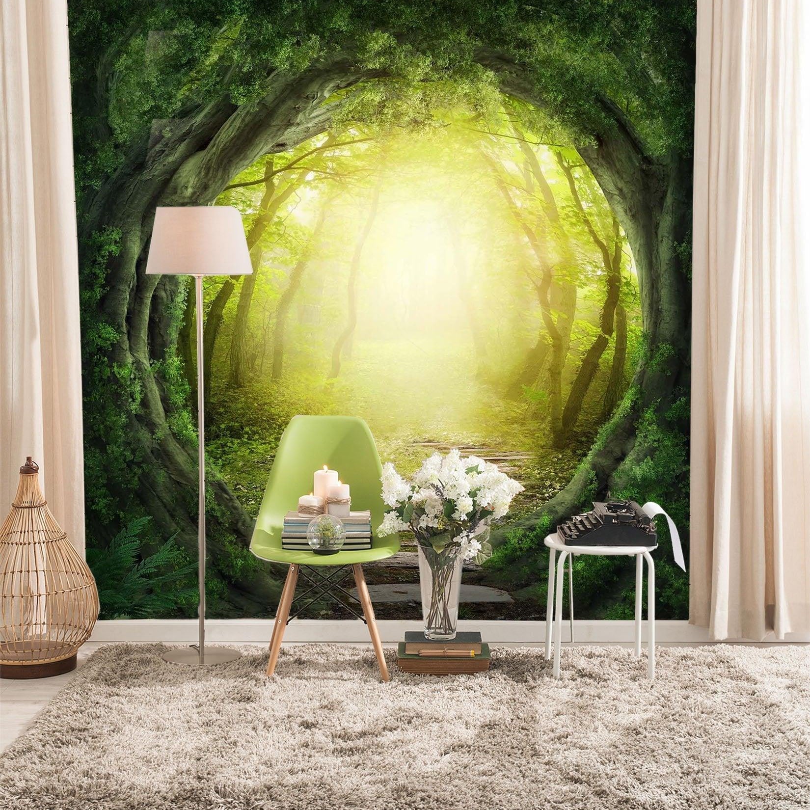 3D tree hole arch 065 wall murals- Jess Art Decoration