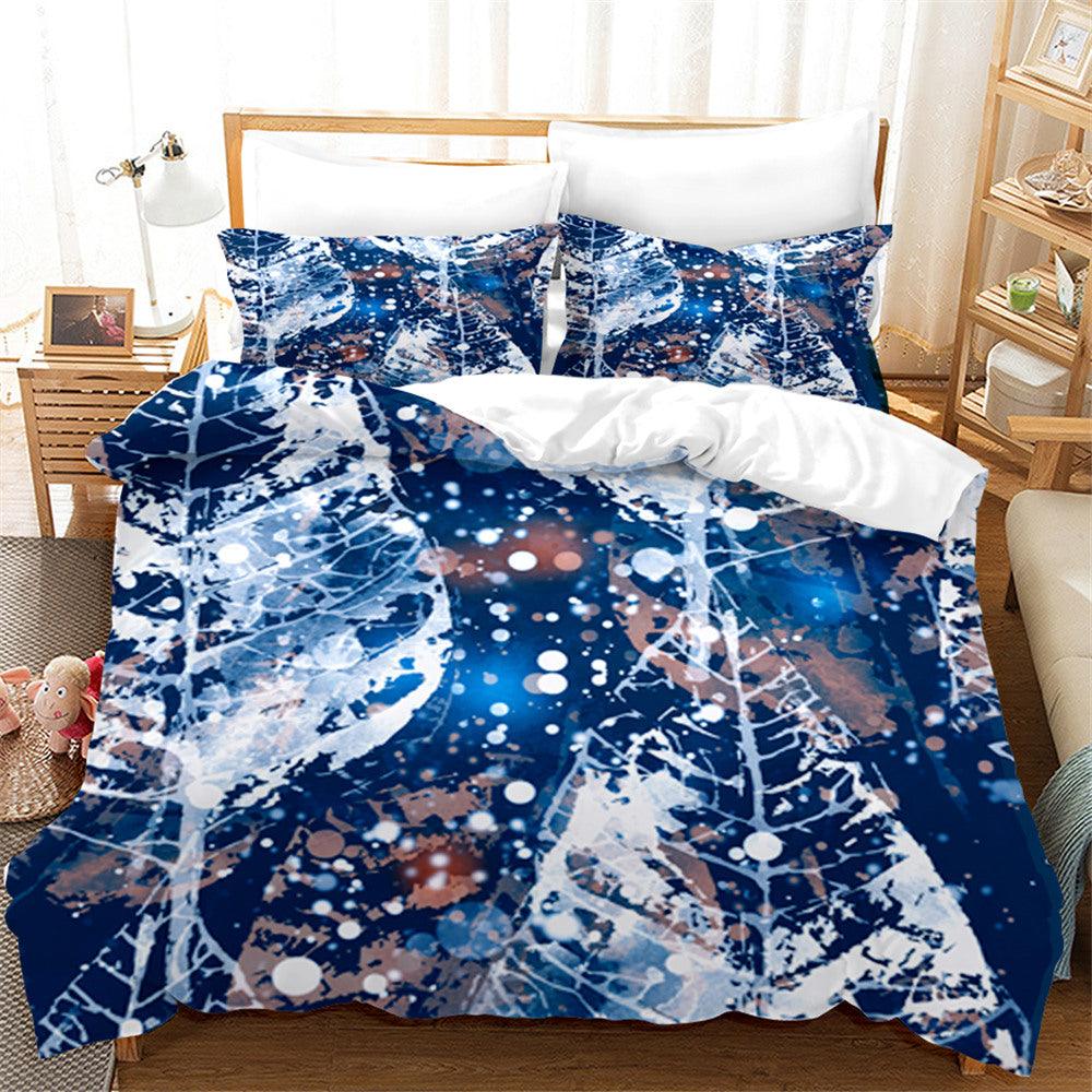 3D Abstract Leaf Texture Quilt Cover Set Bedding Set Duvet Cover Pillowcases 107- Jess Art Decoration