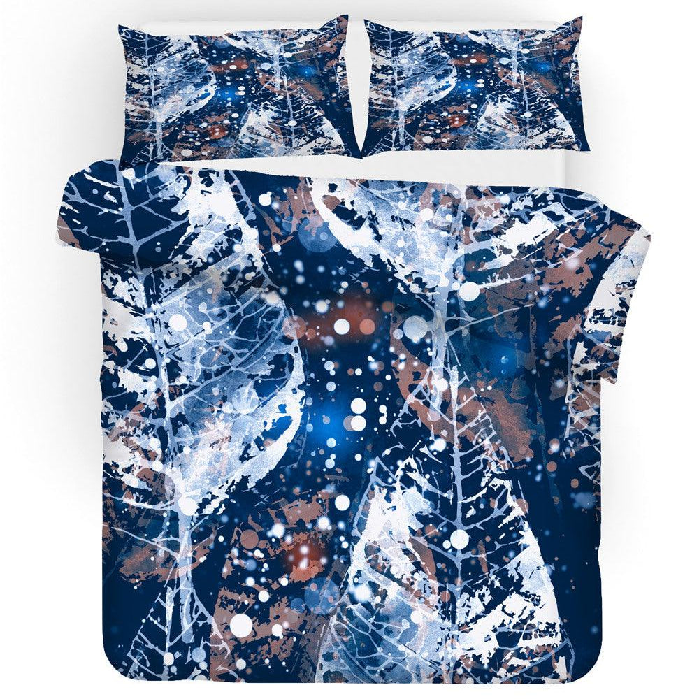 3D Abstract Leaf Texture Quilt Cover Set Bedding Set Duvet Cover Pillowcases 107- Jess Art Decoration