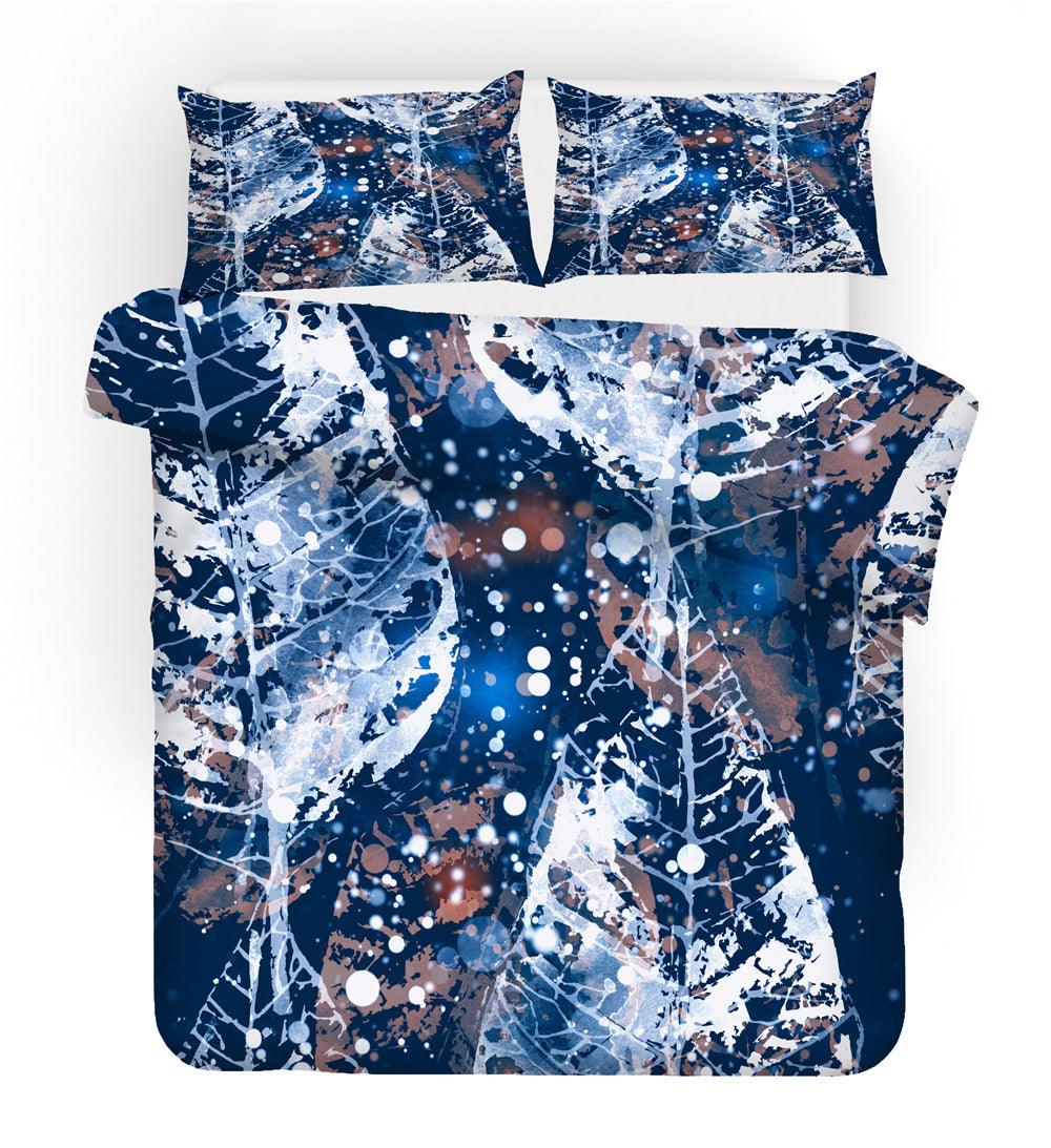 3D Abstract Leaf Texture Quilt Cover Set Bedding Set Duvet Cover Pillowcases 107- Jess Art Decoration