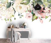 3D Hand Drawn Floral Leaves Wall Mural Wallpaper LQH 133- Jess Art Decoration