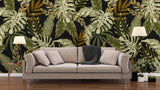 3D tropical plant leaves wall mural wallpaper 92- Jess Art Decoration