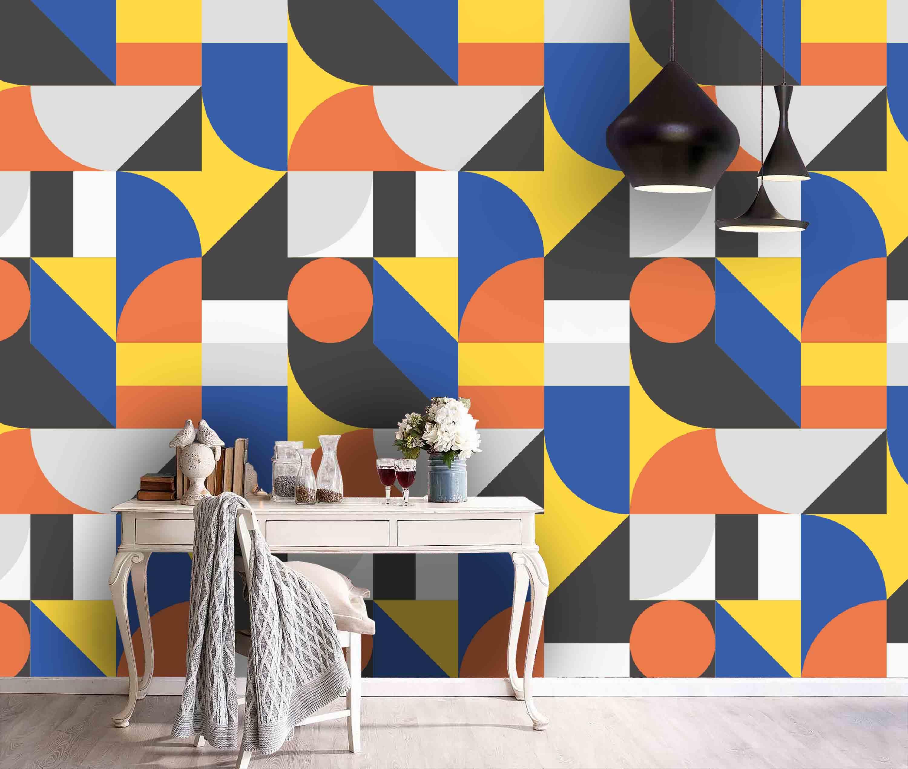 3D Color Irregular Geometry Wall Mural Wallpaper 107- Jess Art Decoration