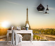 3D Eiffel Tower Dusk Wall Mural Wallpaper 118- Jess Art Decoration