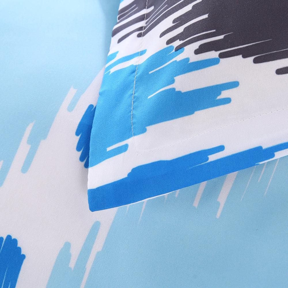 3D Abstract Blue Geometry Quilt Cover Set Bedding Set Duvet Cover Pillowcases 520- Jess Art Decoration