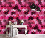 3D Red Cube Wall Mural Wallpaper 109- Jess Art Decoration