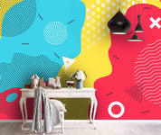 3D Abstract Color Geometric Pattern Wall Mural Wallpaper 31- Jess Art Decoration