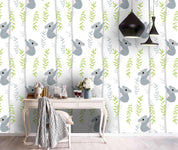 3D Cartoon Koala Wall Mural Wallpaper 73- Jess Art Decoration