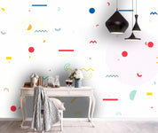 3D White Background Color Symbol Wall Mural Wallpaper 114- Jess Art Decoration