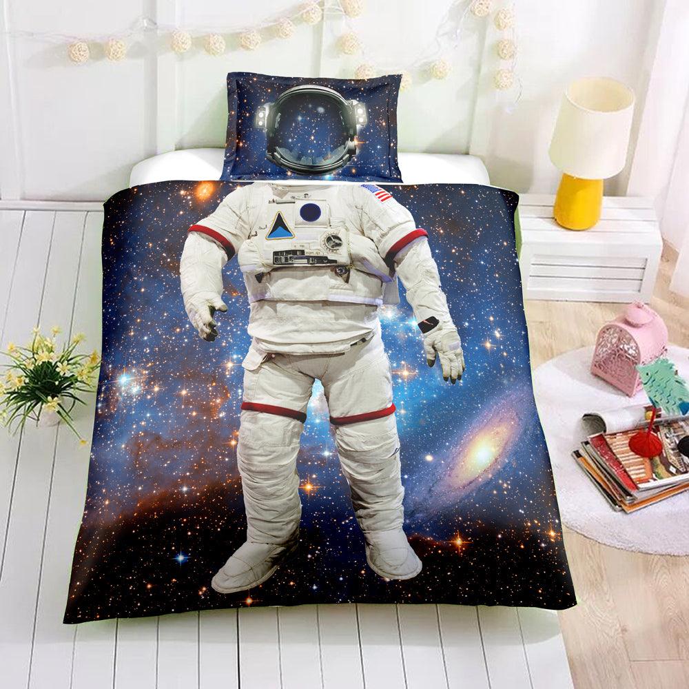 3D Astronaut Pattern Quilt Cover Set Bedding Set Pillowcases 73- Jess Art Decoration