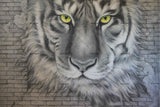 3D Brick Watercolor Tiger Wall Mural Wallpaper 186- Jess Art Decoration