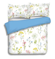 3D White Floral Quilt Cover Set Bedding Set Pillowcases 59- Jess Art Decoration