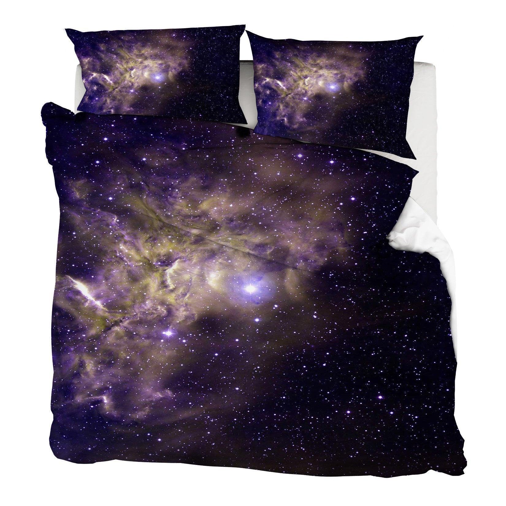 3D Nebula Star Sky Universe Quilt Cover Set Bedding Set Pillowcases 109- Jess Art Decoration
