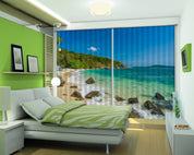 3D Coastal Sea Curtains and Drapes 23- Jess Art Decoration