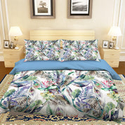 3D Flower Leaves Plants Quilt Cover Set Bedding Set Pillowcases 39- Jess Art Decoration