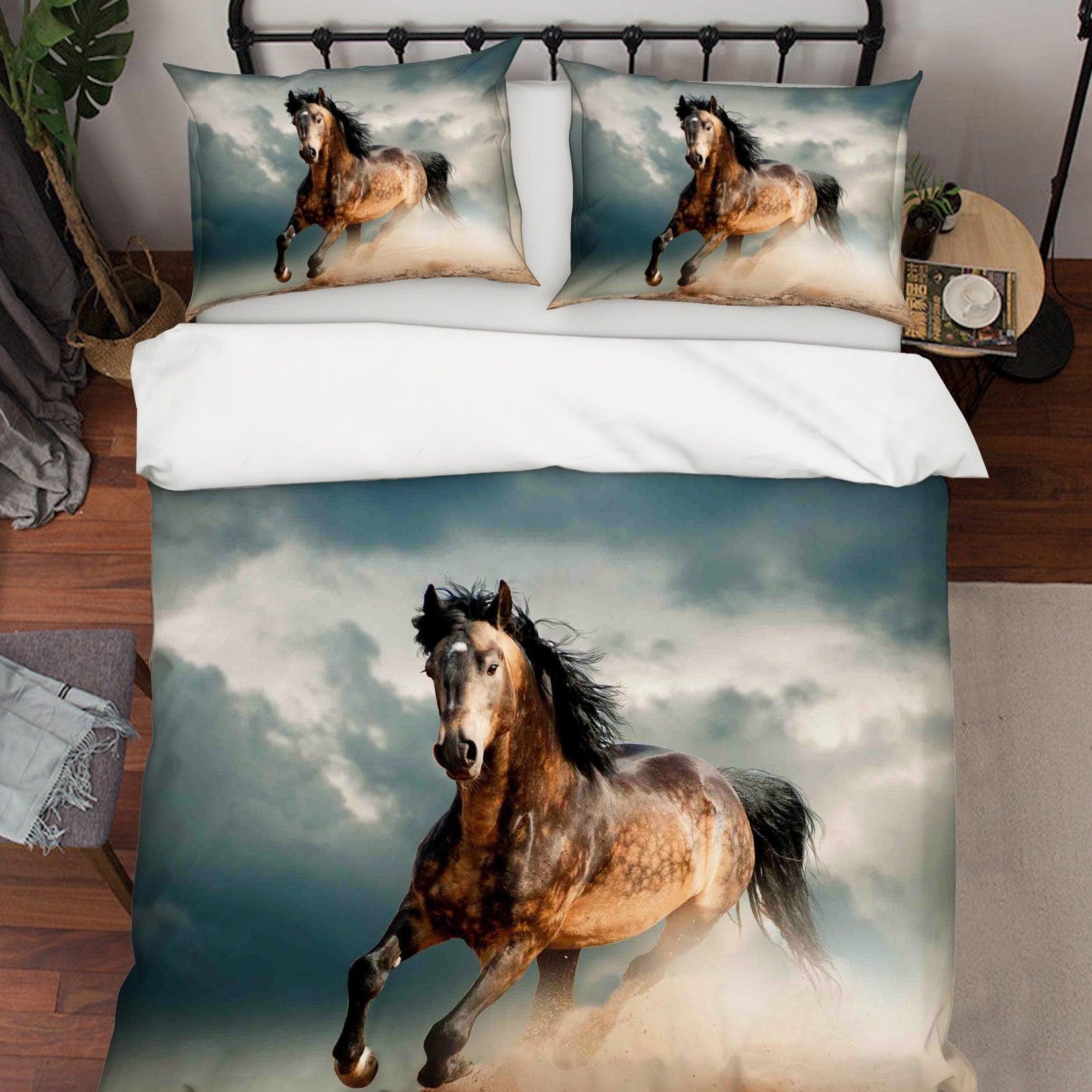 3D Horse Quilt Cover Set Bedding Set Pillowcases 05- Jess Art Decoration