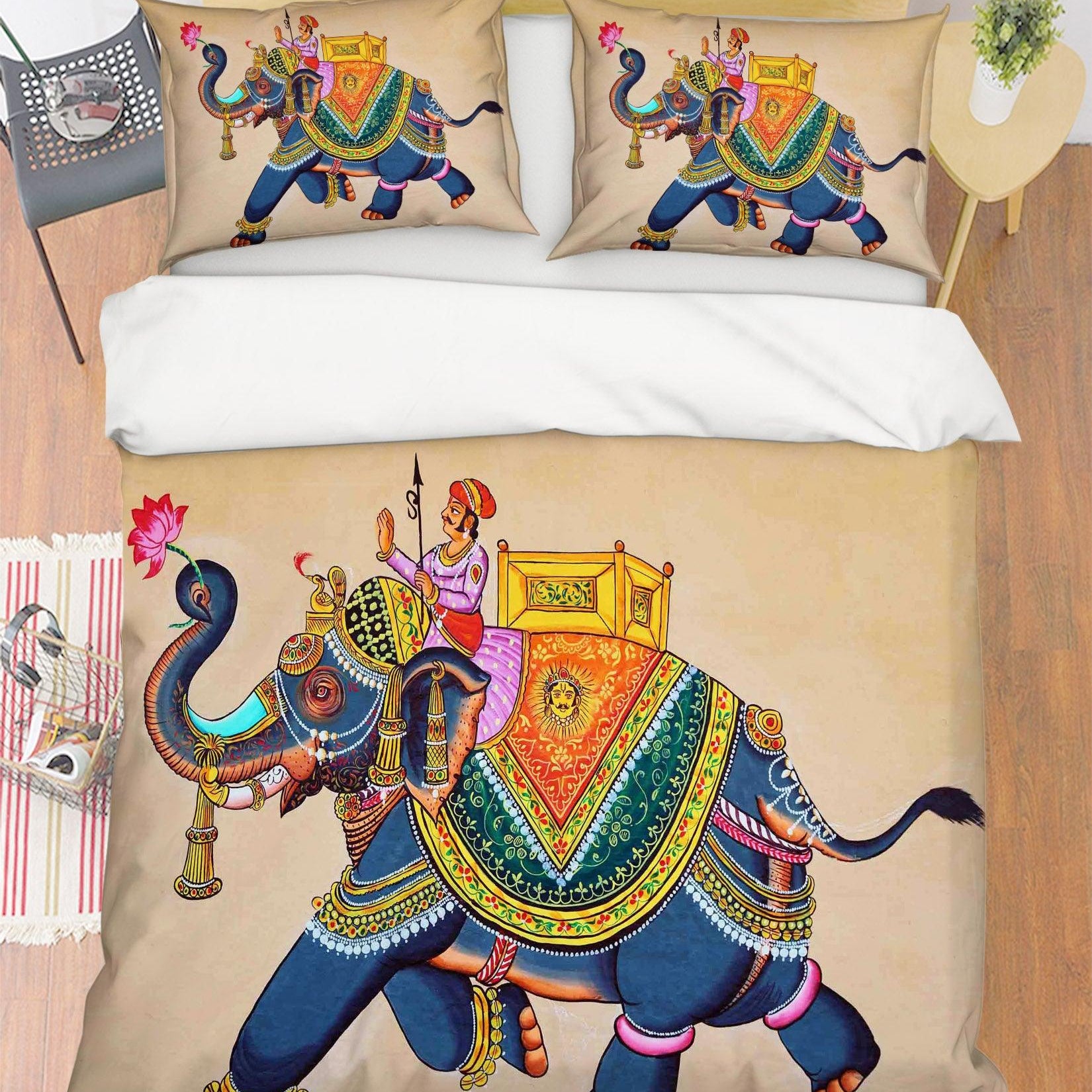 3D Elephant Quilt Cover Set Bedding Set Pillowcases 51- Jess Art Decoration