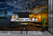 3D Sunset Sea Scenery Wall Mural Wallpaper LXL 828- Jess Art Decoration