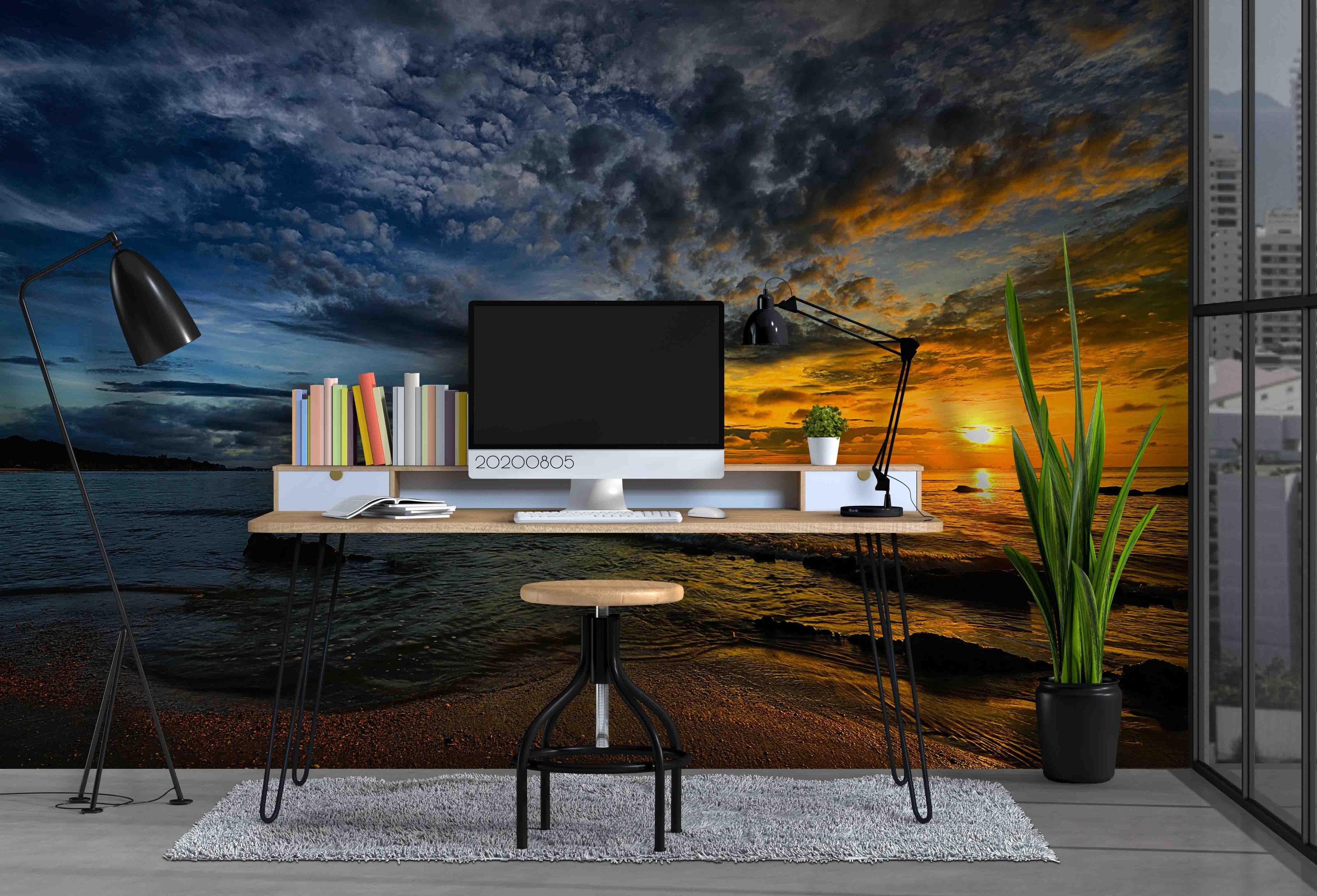 3D Sunset Sea Scenery Wall Mural Wallpaper LXL 828- Jess Art Decoration