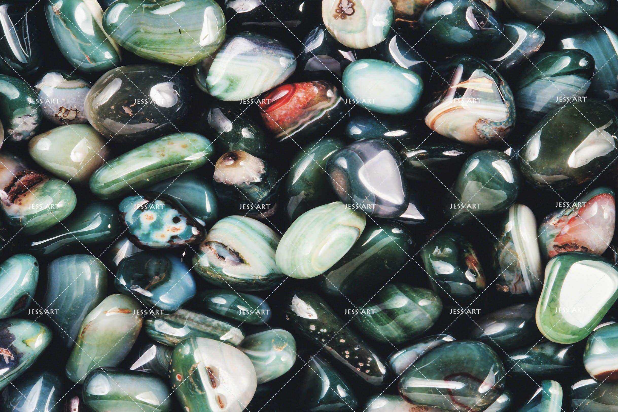 3D Green Cobblestone Wall Mural Wallpaper 164- Jess Art Decoration