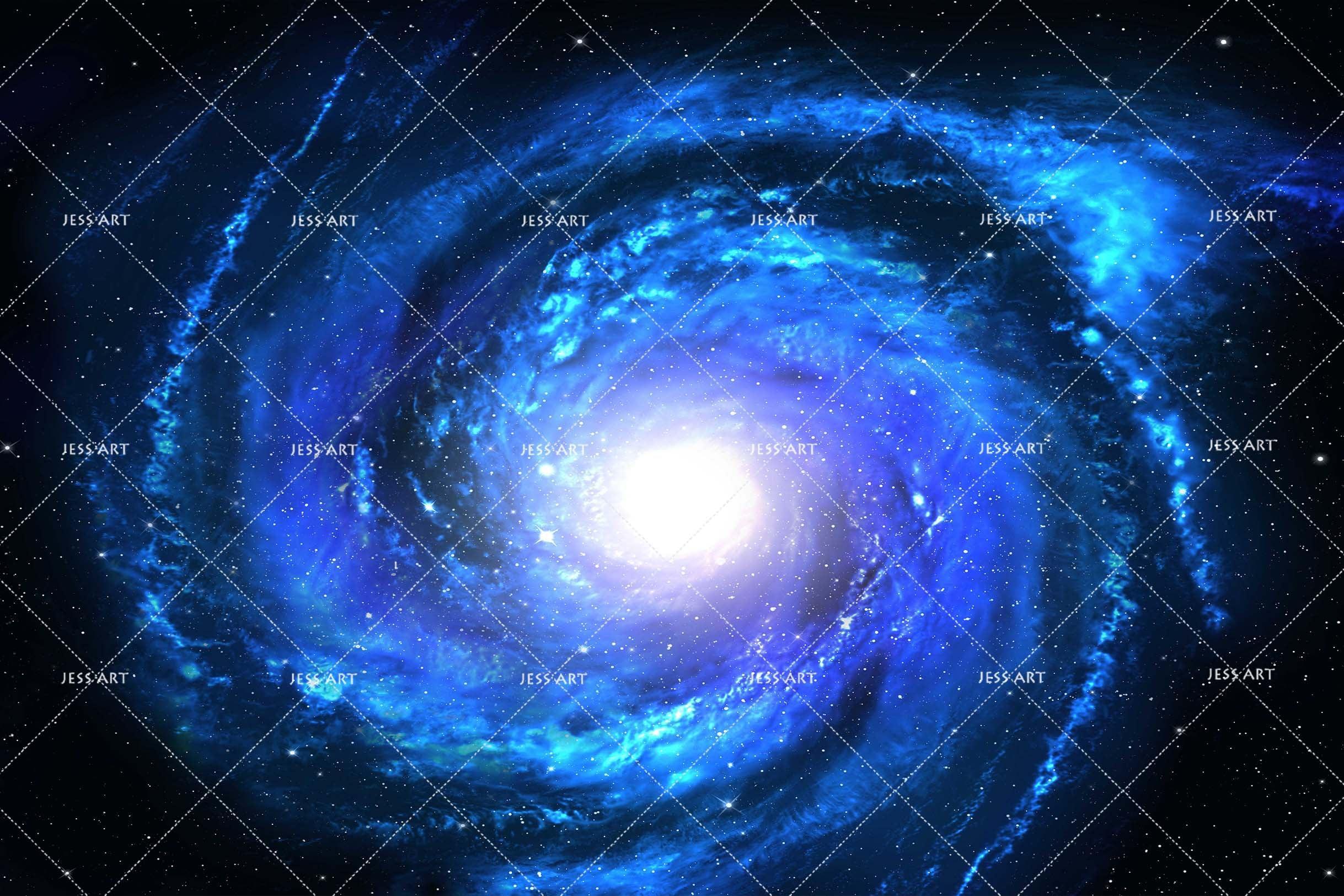 3D Abstract Blue Space Vortex Wall Mural Wallpaper LQH 223- Jess Art Decoration