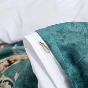3D Vintage Traditional Green Floral Pattern Quilt Cover Set Bedding Set Duvet Cover Pillowcases LXL- Jess Art Decoration