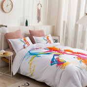 3D Graffiti Abstract Sports Colorful Basketball Player Quilt Cover Set Bedding Set Duvet Cover Pillowcases LXL- Jess Art Decoration