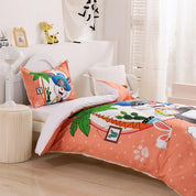 3D Cartoon Animal Rabbit Quilt Cover Set Bedding Set Duvet Cover Pillowcases 356- Jess Art Decoration