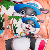 3D Cartoon Animal Rabbit Quilt Cover Set Bedding Set Duvet Cover Pillowcases 356- Jess Art Decoration