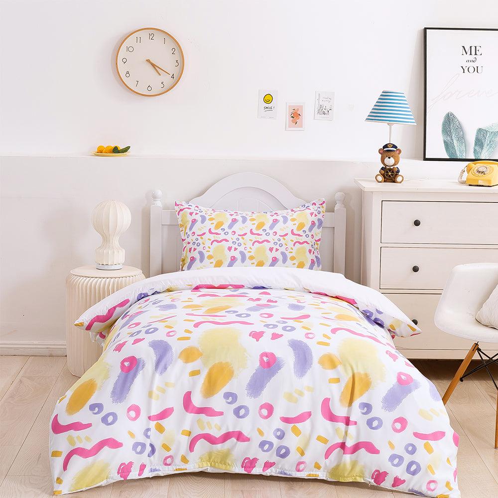 3D Watercolor Geometry Quilt Cover Set Bedding Set Duvet Cover Pillowcases 367- Jess Art Decoration
