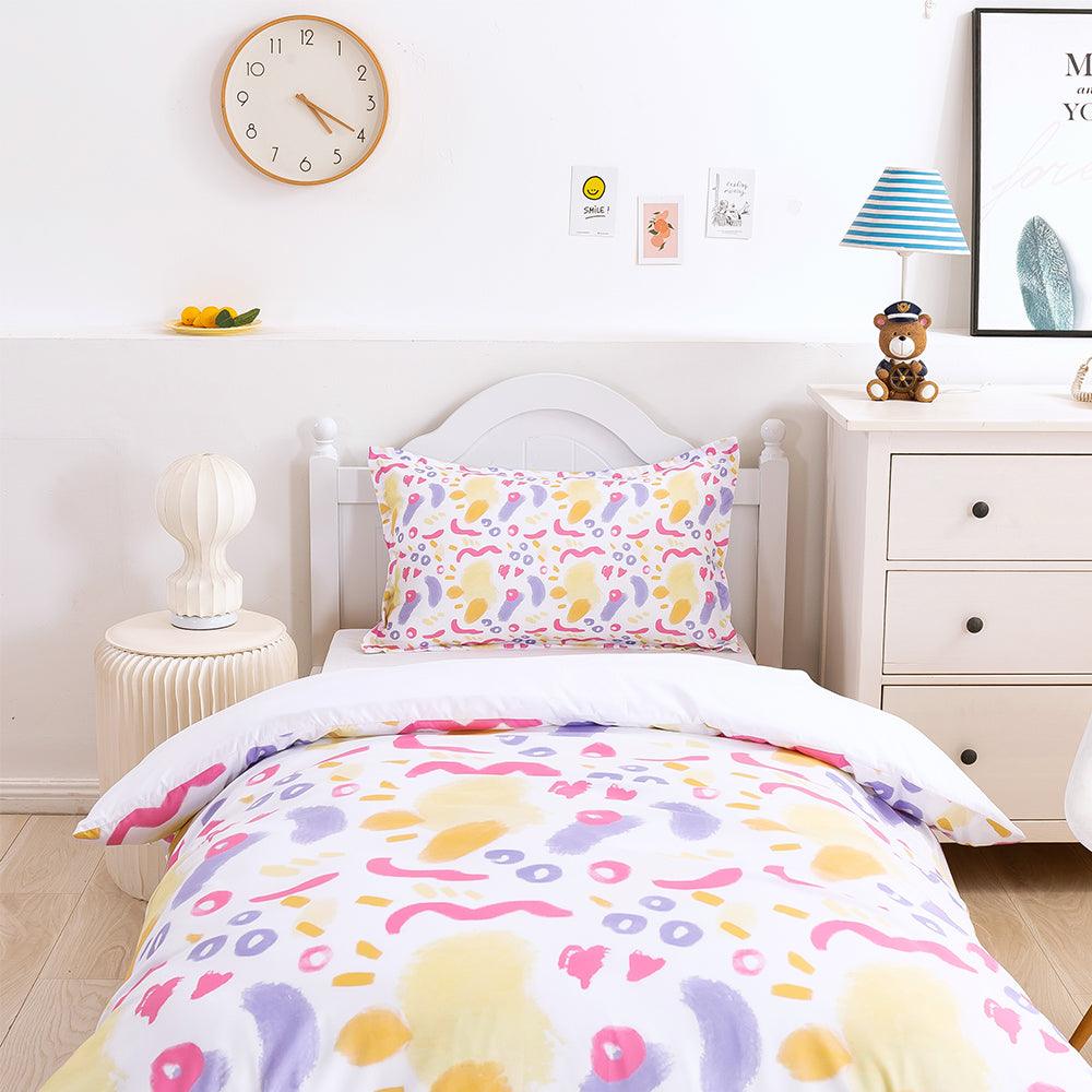 3D Watercolor Geometry Quilt Cover Set Bedding Set Duvet Cover Pillowcases 367- Jess Art Decoration