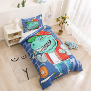 3D Cartoon Baseball Dinosaur Quilt Cover Set Bedding Set Duvet Cover Pillowcases 92- Jess Art Decoration