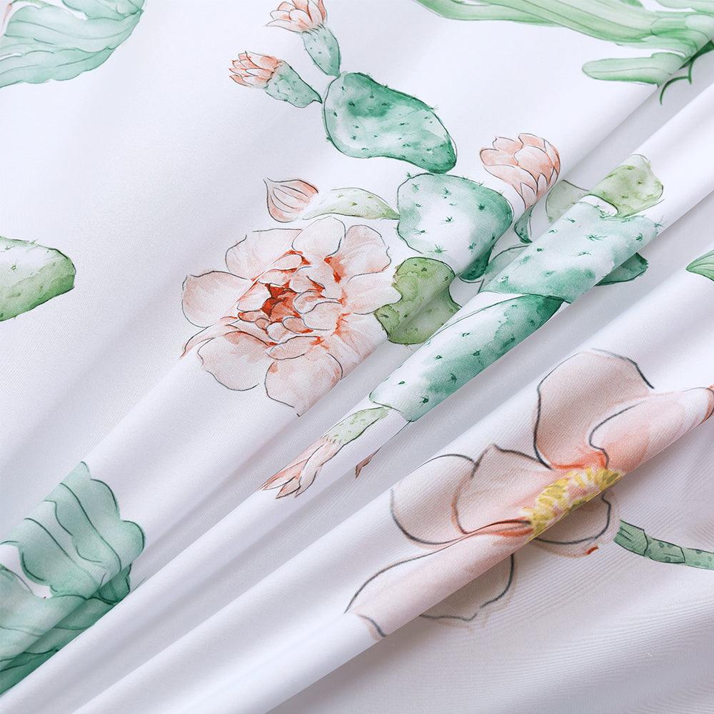 3D Watercolor Cactus Floral Quilt Cover Set Bedding Set Duvet Cover Pillowcases 214- Jess Art Decoration