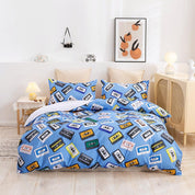 3D Cartoon Blue Tape Quilt Cover Set Bedding Set Duvet Cover Pillowcases 428- Jess Art Decoration