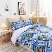 3D Cartoon Blue Tape Quilt Cover Set Bedding Set Duvet Cover Pillowcases 428- Jess Art Decoration
