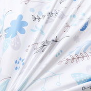 3D Watercolor Blue Floral Leaves Quilt Cover Set Bedding Set Duvet Cover Pillowcases 429- Jess Art Decoration