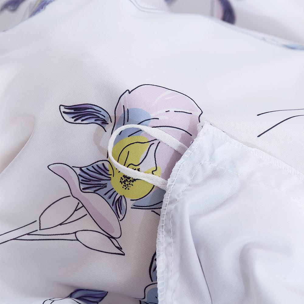3D Watercolor Floral Leaves Quilt Cover Set Bedding Set Duvet Cover Pillowcases 431- Jess Art Decoration