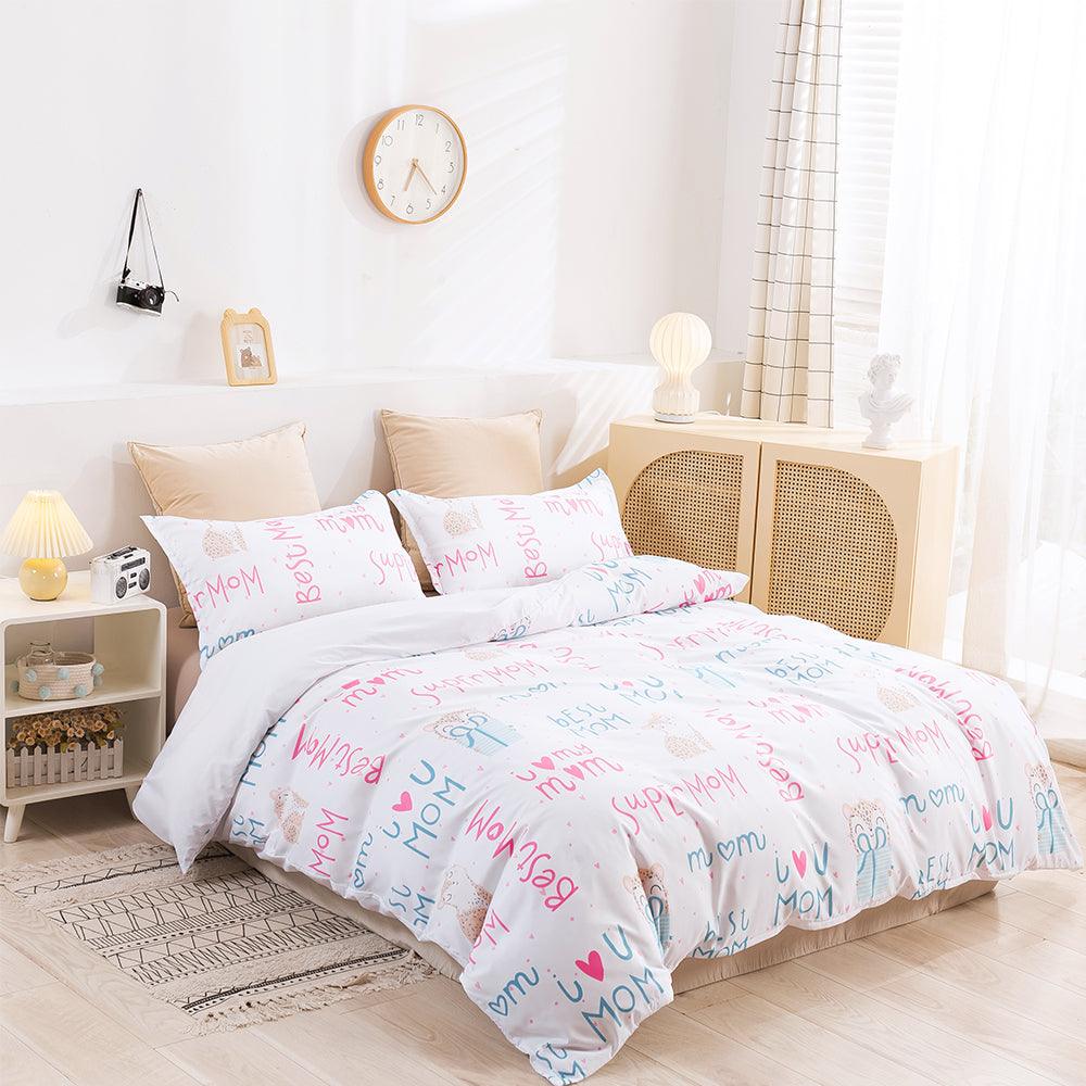 3D Abstract Colorful Alphabet Quilt Cover Set Bedding Set Duvet Cover Pillowcases 432- Jess Art Decoration