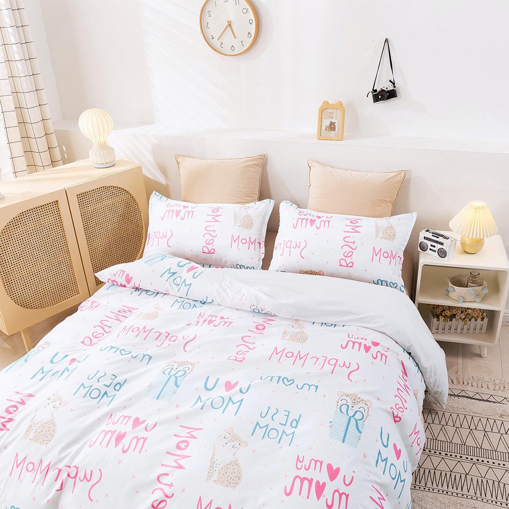 3D Abstract Colorful Alphabet Quilt Cover Set Bedding Set Duvet Cover Pillowcases 432- Jess Art Decoration