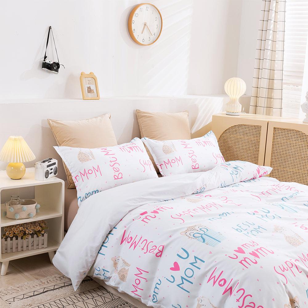 3D Abstract Colorful Alphabet Quilt Cover Set Bedding Set Duvet Cover Pillowcases 432- Jess Art Decoration