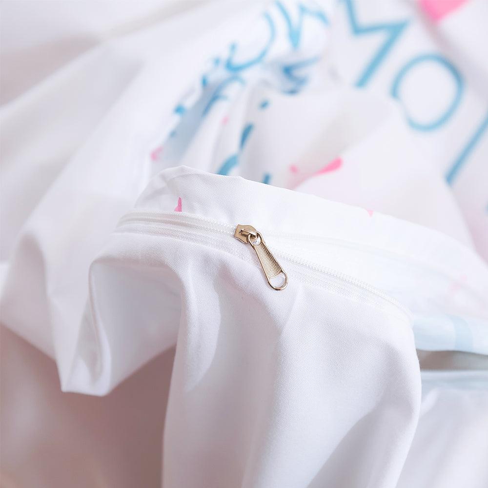 3D Abstract Colorful Alphabet Quilt Cover Set Bedding Set Duvet Cover Pillowcases 432- Jess Art Decoration