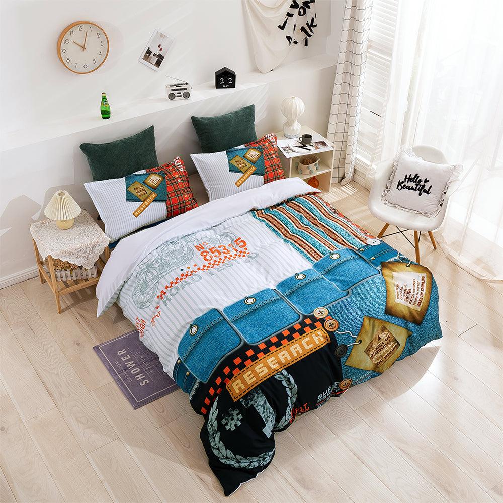 3D Abstract Reseaach Quilt Cover Set Bedding Set Duvet Cover Pillowcases 60- Jess Art Decoration